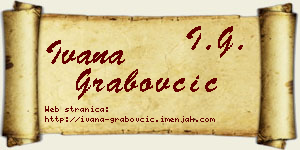 Ivana Grabovčić vizit kartica
